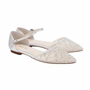 Bella Belle Ines Ivory Wedding Shoes (Flats)